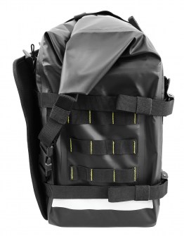 Picture showing SE-4050 Hurricane Adventure Saddlebags - side MOLLE panel